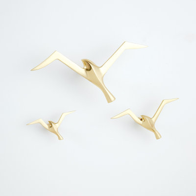 Metallic Flock Wall Decor