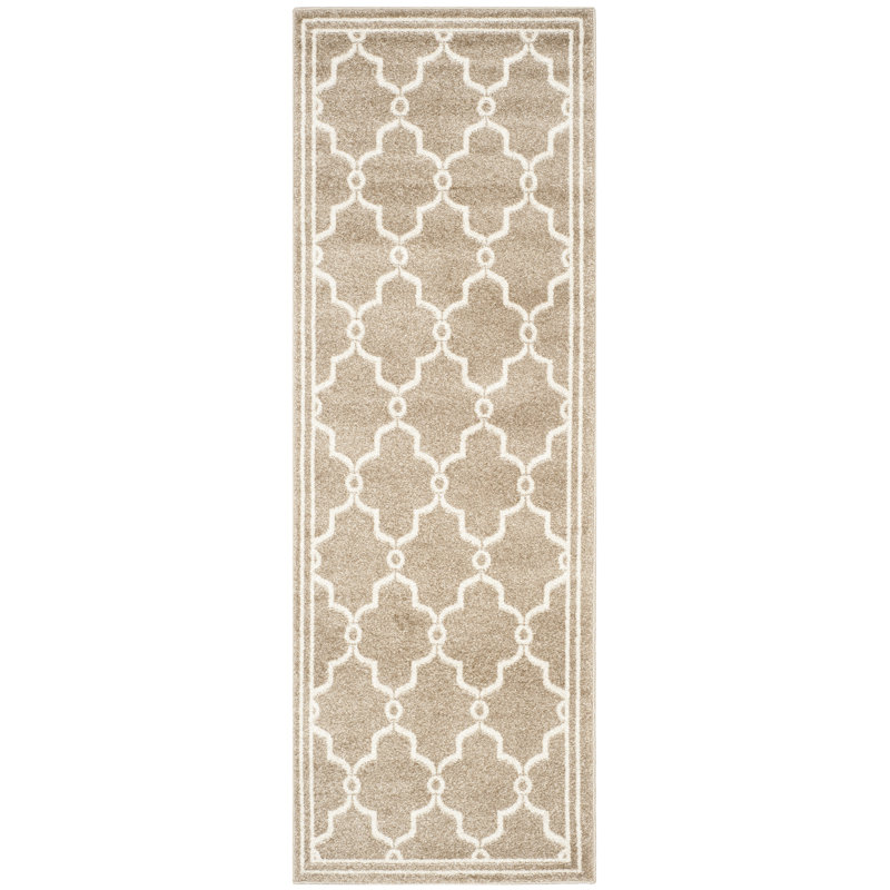 Tapis géométrique Amherst Performance, Tapis de couloir 2 pi 3 po x 7 pi