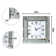 Jeni Mirrored Wall Clock with Diamond