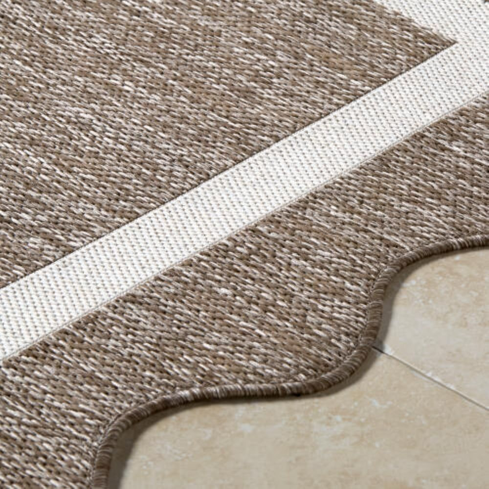 Skiles Charcoal Outdoor Rug, Rectangle 7'10.5" x 10'0.1"