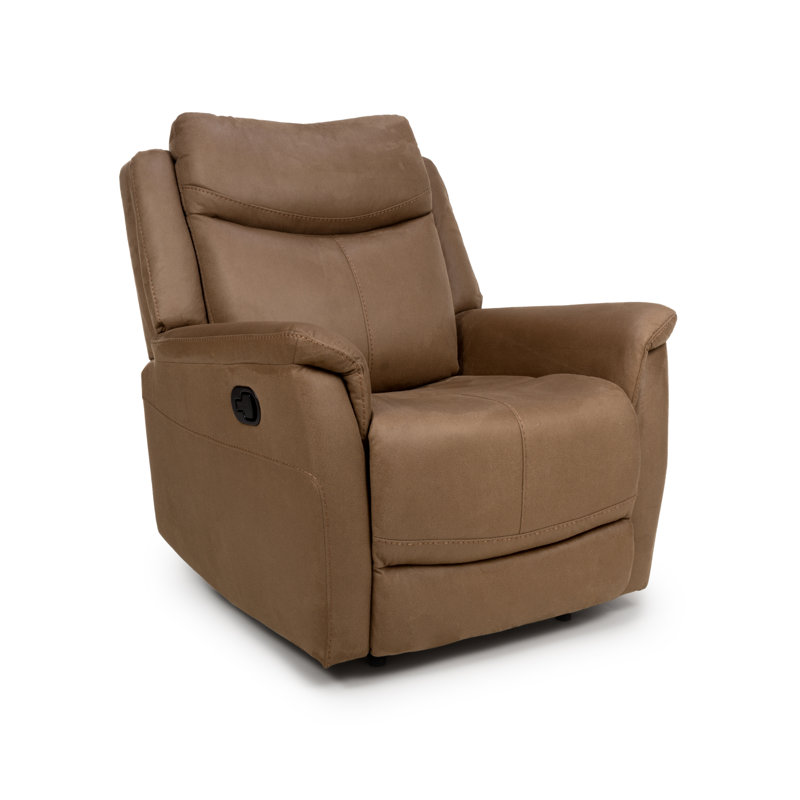 Winchell 89cm Wide Standard Recliner, Caramel
