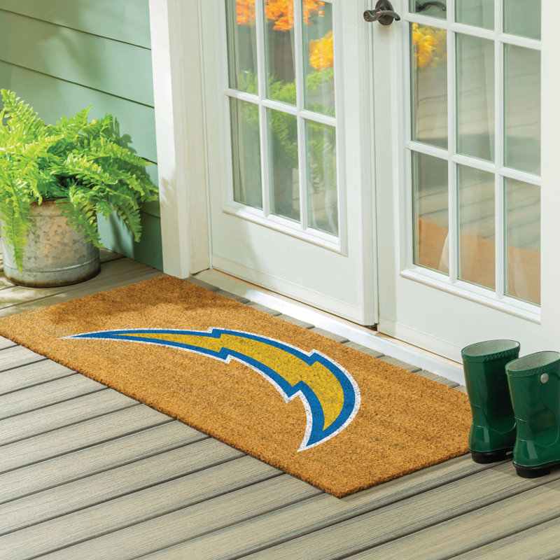 Très grand tapis couleur coco Los Angeles Chargers, 60 po x 24 po