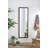 Full Length Rectangular Mirror with Metal Beaded Frame, Ideal for Brightening and Expanding Living Spaces