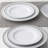 Noritake Silver Colonnade Salad Plates, 8-1/4"