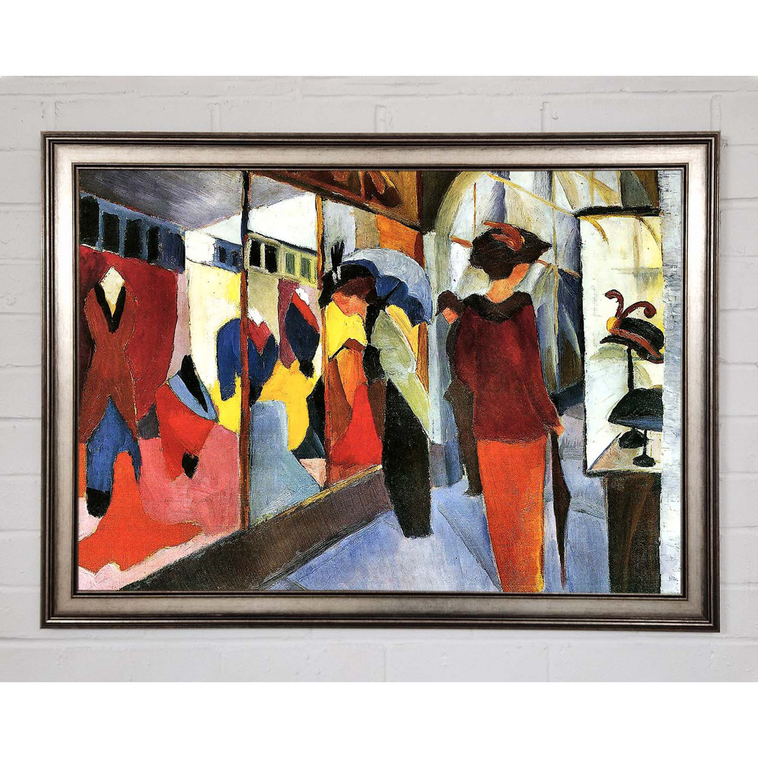 August Macke Fashion Store - Einzelne Bilderrahmen Kunstdrucke