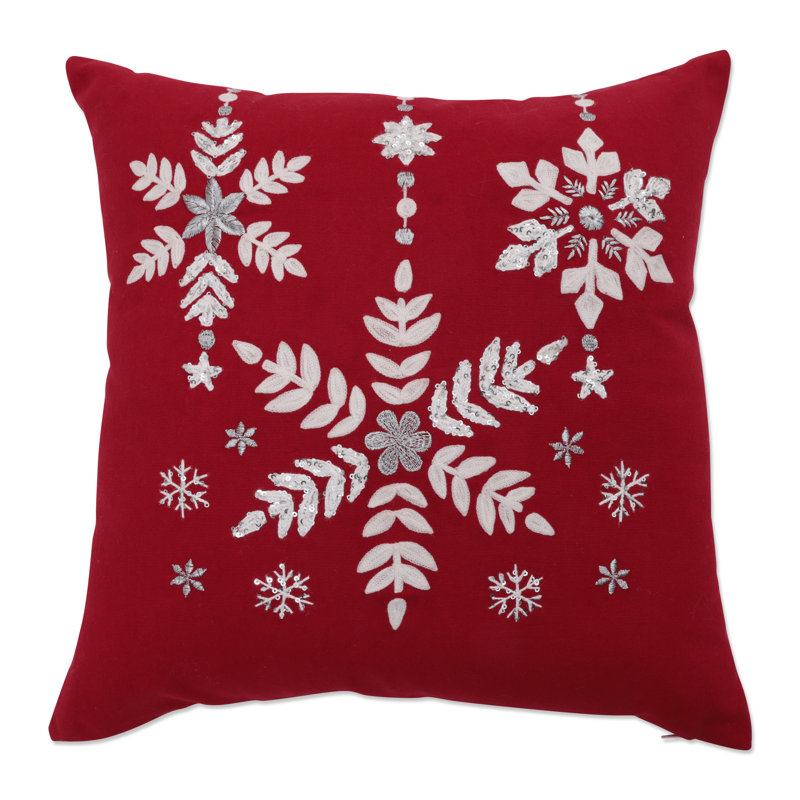 Floral Reversible Throw Pillow