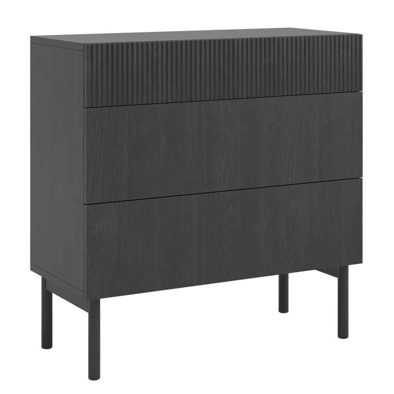 Alliyana 90cm W 3 - Drawer Chest of Drawers