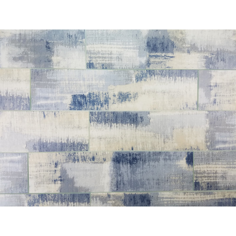 Nature 4 in. x 16 in. Marble Look Glass Straight Edge Large Format Subway Decorative Kitchen & Bathroom Wall Tile