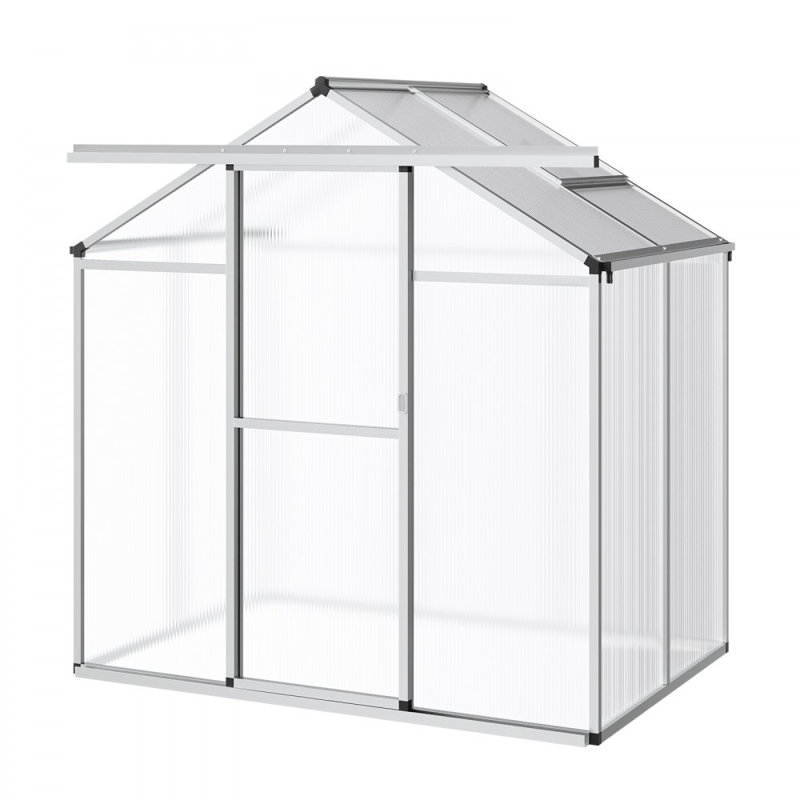 Serre de jardin en polycarbonate pour l'extérieur 6 x 4 pi