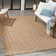 Koebe Geometric Reversible Indoor / Outdoor Area Rug in Tan