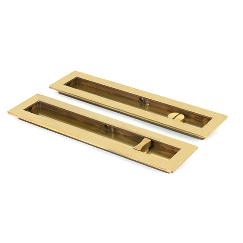 Door accessory, 25cm H x 6cm W x 1.3cm D, Aged Brass