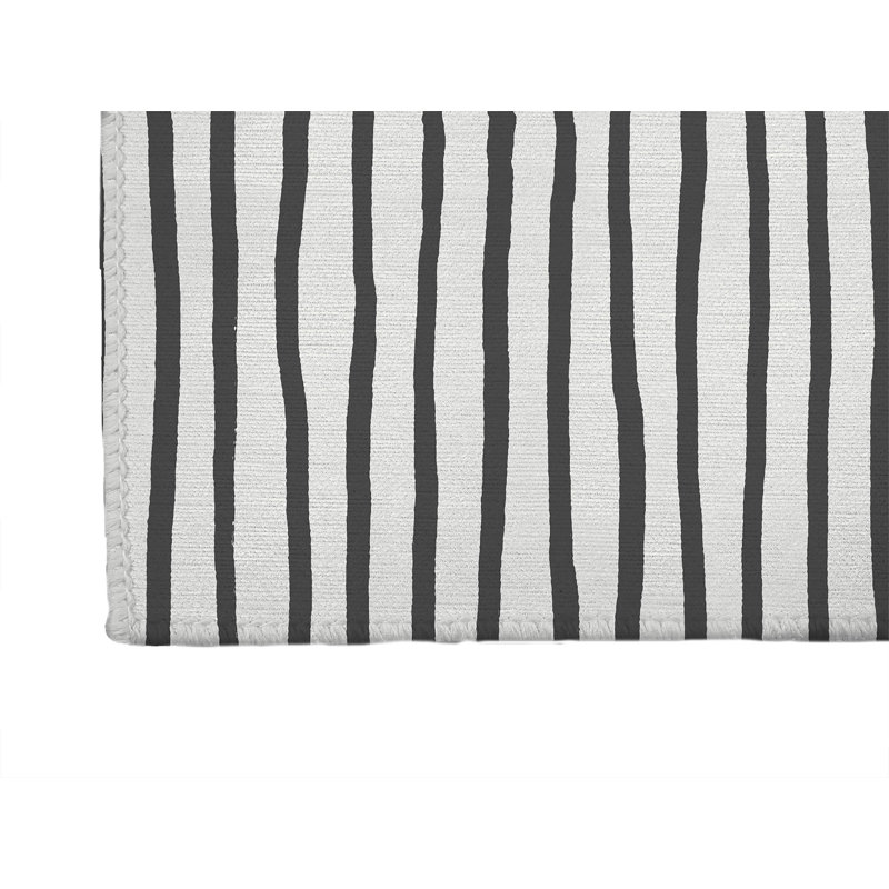Tapis de bureau léger Spinal Row, L 7 pi x L 5 pi, Ivoire/gris anthracite