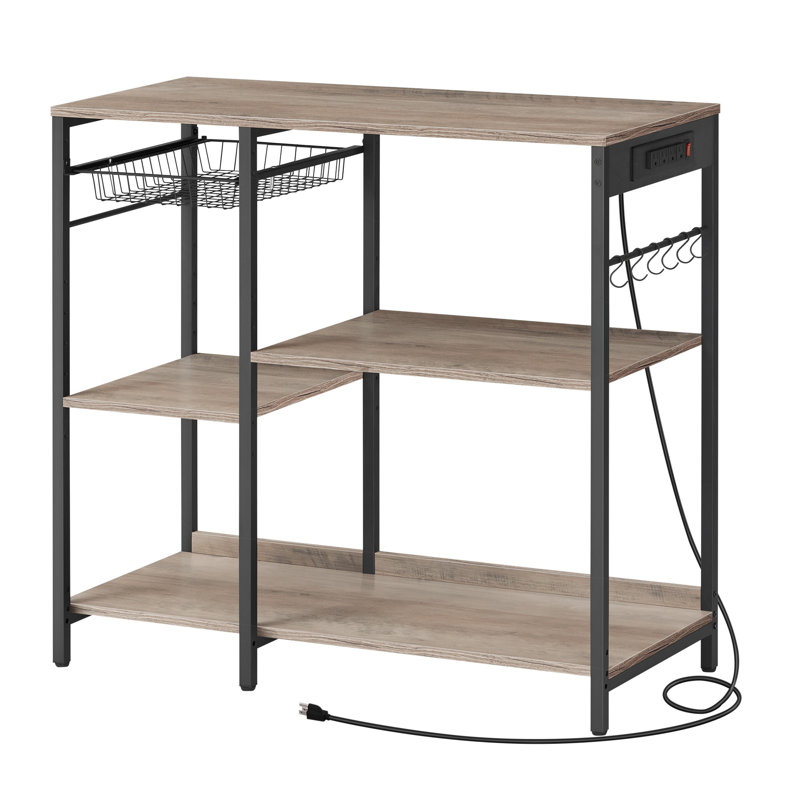 Milburn Kitchen Cart, Greige