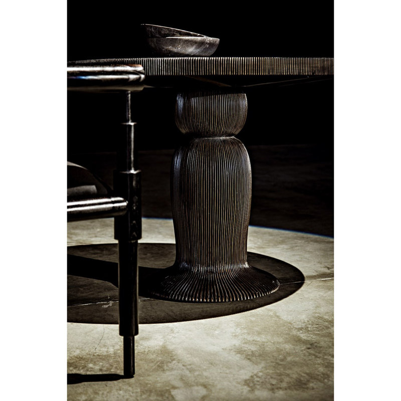 Portobello Round Mahogany Wood Dining Table