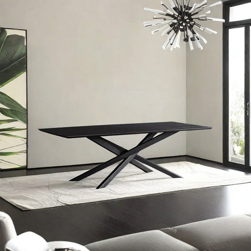 Matsue Ash Solid Wood Dining Table, 27.56" W x 55.12" L