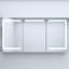 60 In. W Silver Aluminium Alloy Medicine Cabinet With Mirror Led, Clock, Integrated Temperature Display 30 H Rectangular Aluminum Recessed/surface Mount Three - Colour Rust Proof Beveled-1176606421
