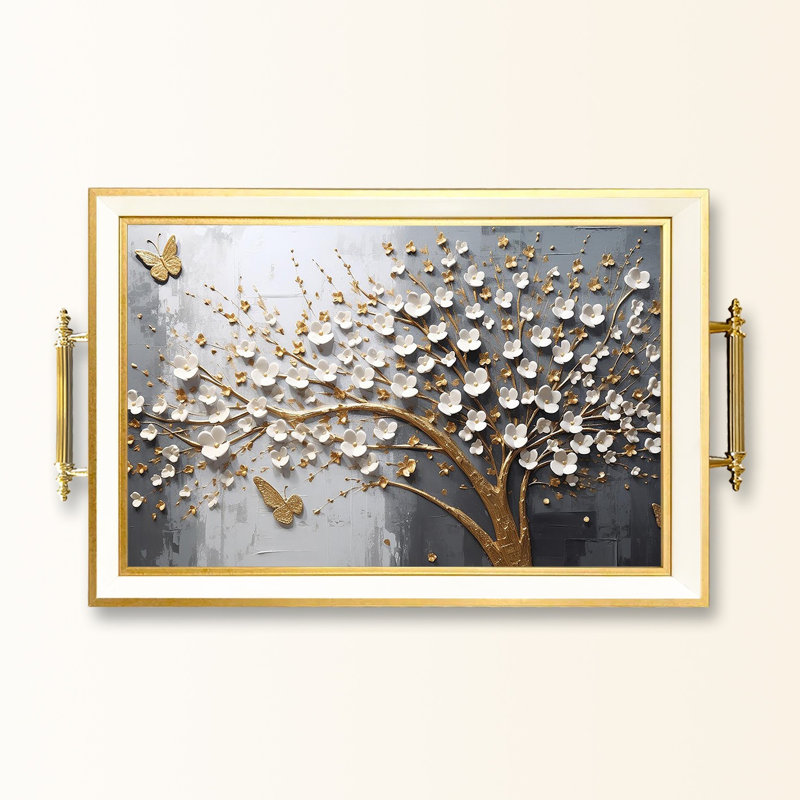 Elegant Glass Tray, 19.7 x 11.4 x 1.4 inches | 100% Durable Glass Construction | Easy to Clean with Damp Cloth | Ideal for Serving, Decorative Display, and Organizing | Stylish Addition to Home Décor