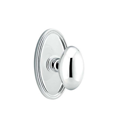 Passage Egg Knob with Oval Rose