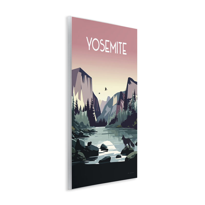 Art mural Yosemite Landmark View par Omar Escalante, H 15 po x l 10 po