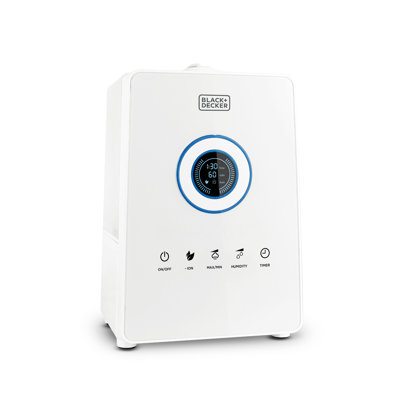 Black+decker Buh Series 1.45 Gal. Cool Mist Ultrasonic Console Humidifier 600 Sq. Ft. In White