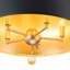 5-light Metal Conical Drum Pendant 