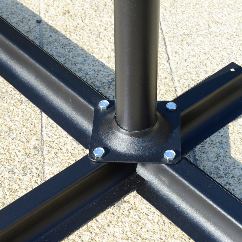 Brikene 265cm Tilt Cantilever Parasol, Grey