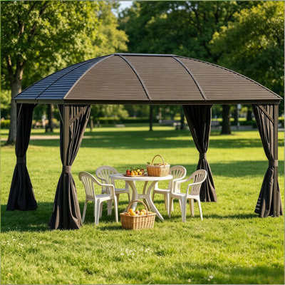 Garden Hardtop Gazebo,Metal Gazebo Canopy,Outdoor Gazebo