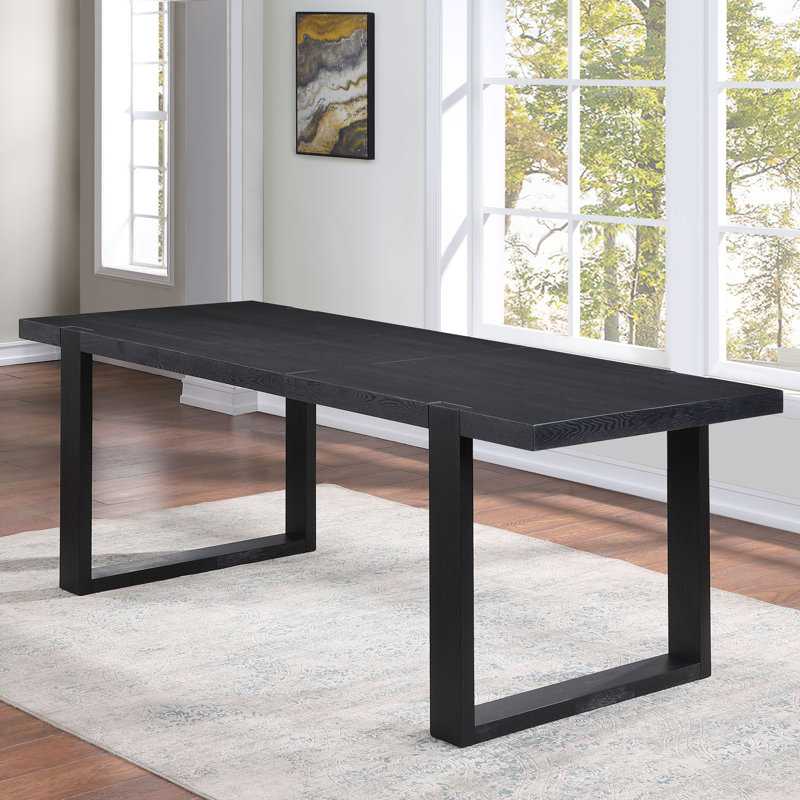 Table de salle à manger extensible en bois massif de 36 po de hauteur Donny