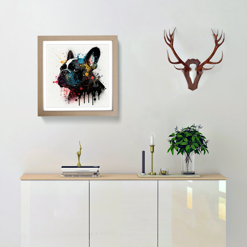 Single Picture Frame Print on Wood, Oak