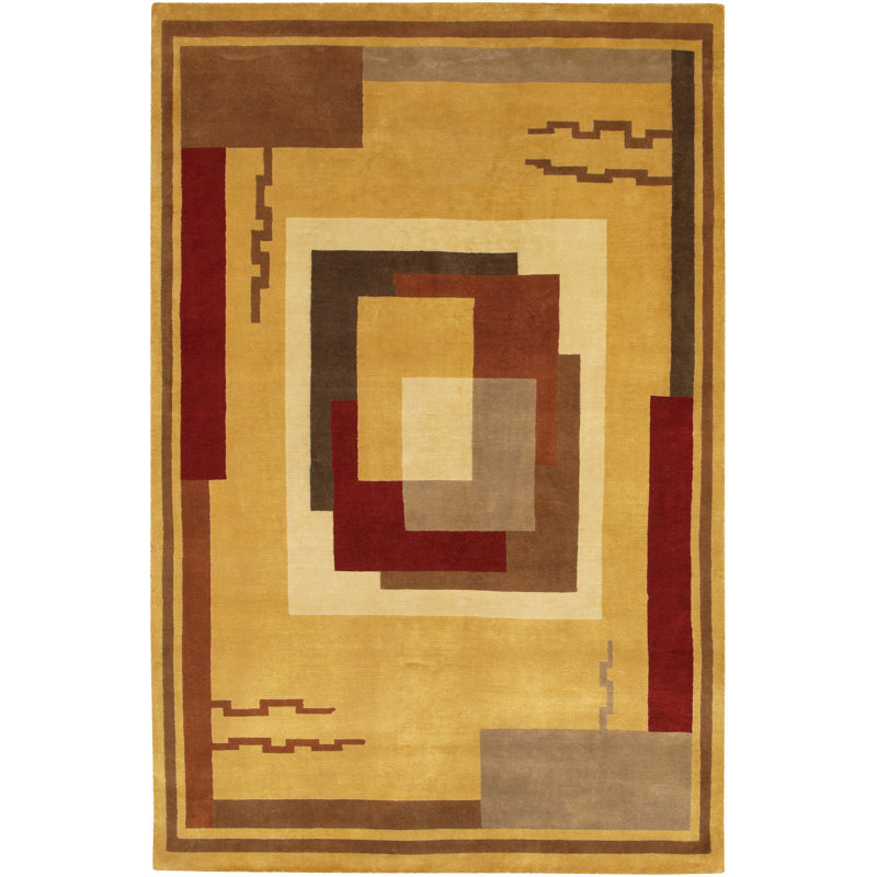 Aadi Beige Area Rug, Rectangle 5' x 7'6"