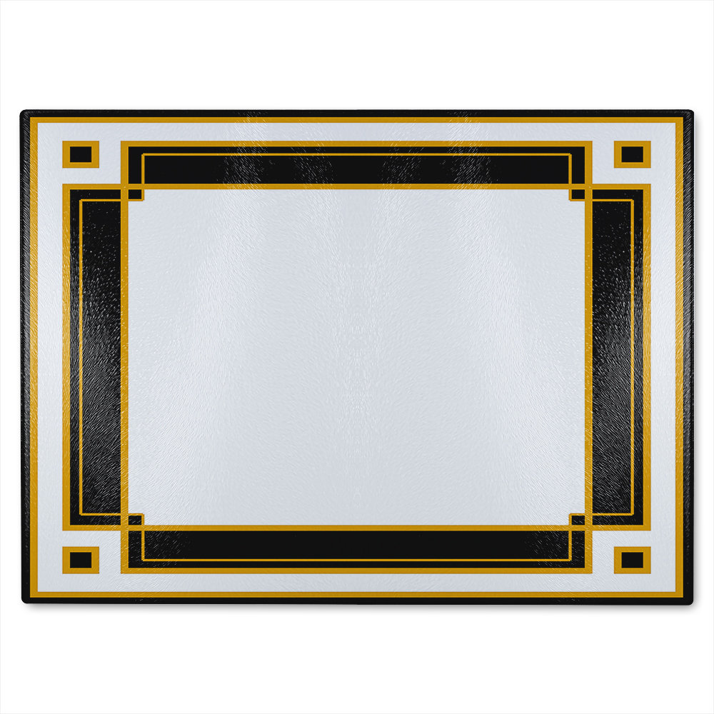 Art Deco Glass Chopping Board