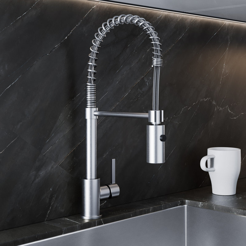 Dowell Pull Down Kitchen Faucet, Chrome