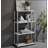 White & Chrome Finish Bookshelf-2018981797