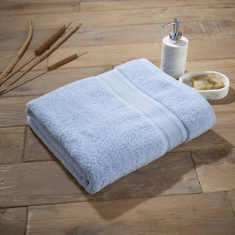 Luxury Zero Twist 100% Cotton Bath Towel, Blue