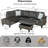 3-Piece Flannel Sectional Sofa-1288810903-1288810897