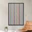 Rainbow Stripes Lines Color Block Pattern Geometric Minimalisme Contemporary Nordic Wall Decor on Canvas, impression-97558873-97558872