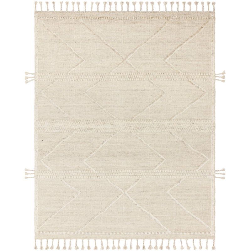 Iman Hand Knotted Geometric Area Rug, Rectangle 5'6" x 8'6"