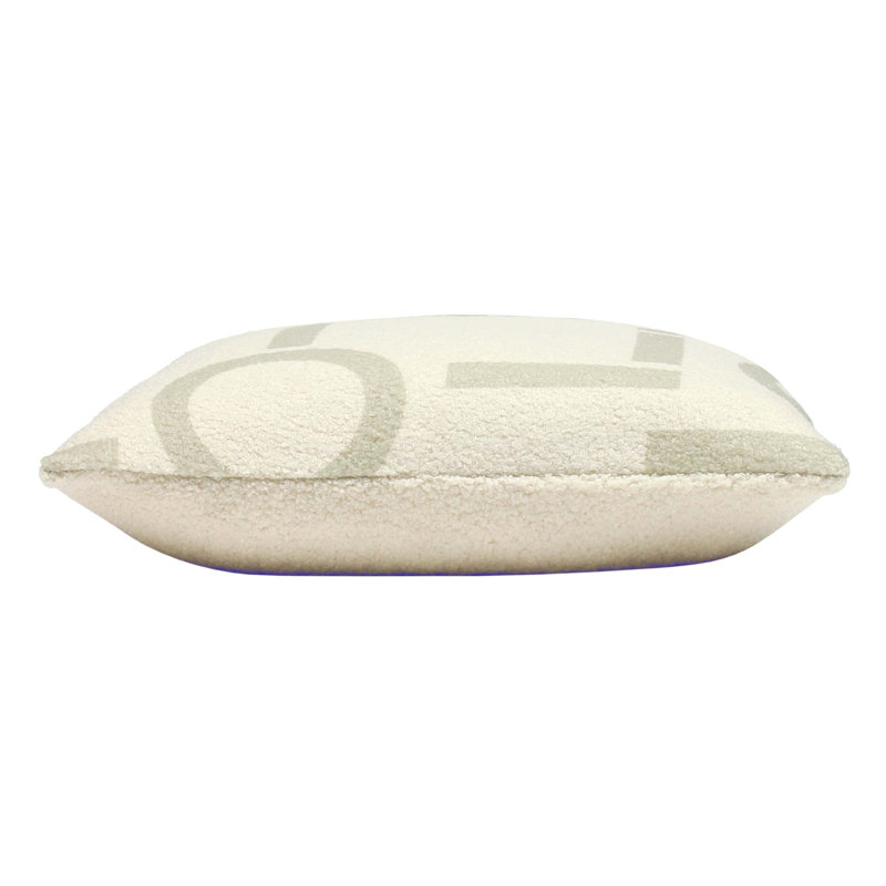 Geometric Square Throw Cushion, Taupe
