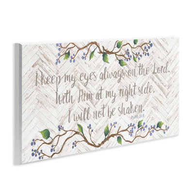 Plaque murale Eyes On The Lord, design par Elizabeth Medley