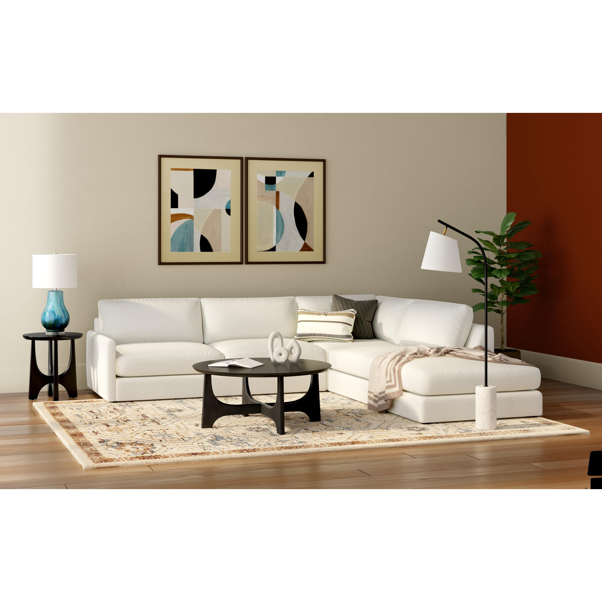 Single Coffee Table, Matte Black