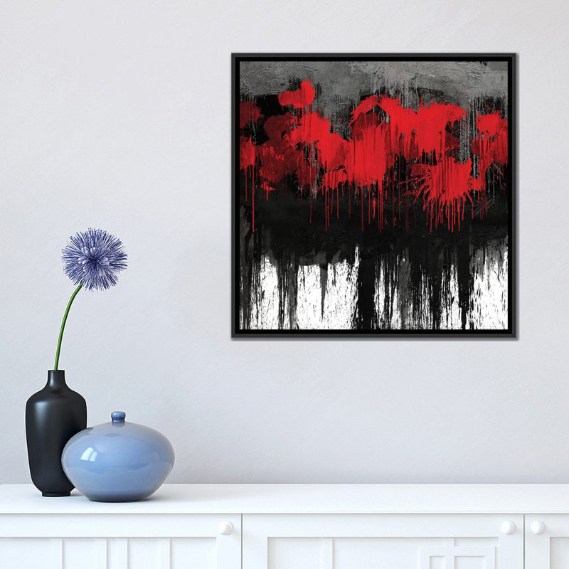 « unlaisseed », reproduction d’art sur toile tendue, H 18 po x l 18 po x P 1,5 po, Pas de tapis, Toile avec cadre noir