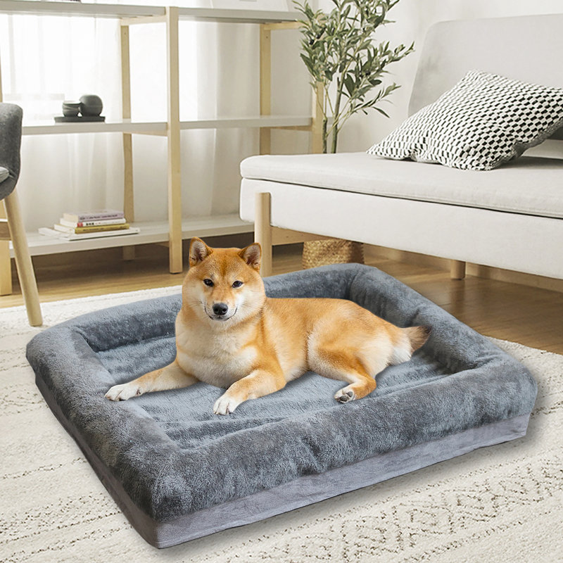 Lits pour chiens pour très grands chiens, canapé-lit en mousse viscoélastique imperméable avec housse amovible, dessous antidérapant