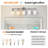 Modern Vanity Fixture With Frosted Glass, Dimmable Bathroom Wall Sconce-1000686559-1000686547