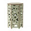 Table d'appoint en fer antique, sans assemblage, ornement complexe, h 22,56 po, 9,85 lb, 2 tables en fer, 2-923519334