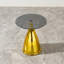 Table d'appoint ronde avec plateau en verre