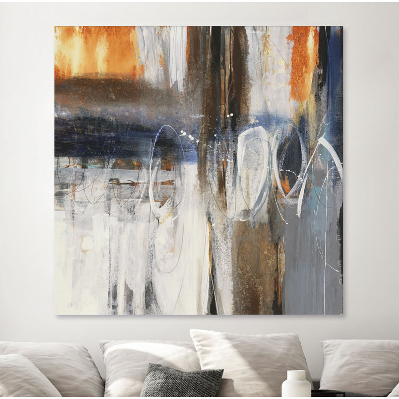 «Back to the future» par Liz Jardine, reproduction d'art sur toile tendue, H 54 po x l 54 po x P 1,5 po