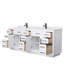 Beckett TK 84'' W Double Vanity-2080885333-2080885334-2080885328