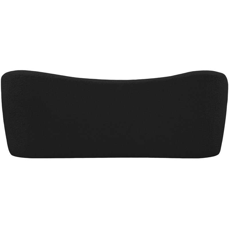 Flair Flair Boucle Fabric Bench, Black Boucle Fabric