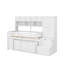 Lit mezzanine simple en bois avec tiroirs et tablettes-1387791664