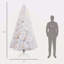 Sapin de Noël artificiel 7,5 pi avec branches réalistes, 500 lumières DEL blanc chaud et 1346 pointes-118034255